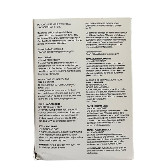 Olaplex Smooth Your Style Kit No. 3 6 7 9 Hair Perfector Bond Smoother Oil Serum - Picture 2 of 5